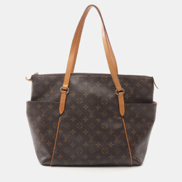 Louis Vuitton Totally MM Tote Shoulder Bag Monogram Leather Brown 1164119