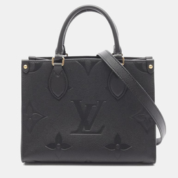 Louis Vuitton On-The-Go PM Black Monogram Empreinte Leather Bag 1164245