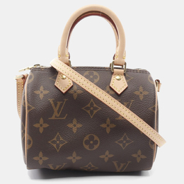 Louis Vuitton Nano Speedy Brown Monogram Canvas Shoulder Bag 1164227