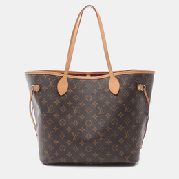 Louis Vuitton Neverfull MM Brown Monogram Canvas Tote Bag 1164184