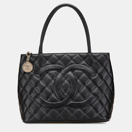 Chanel Black Caviar Medallion Tote 1161804