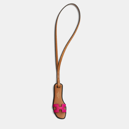 Hermes Raspberry, Natural Sand, Black Oran Nano Bag Charm 1163558