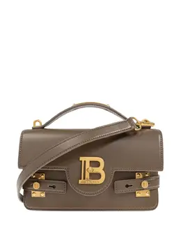 Balmain logo-plaque leather shoulder bag 30681226