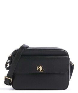 Сумка через плечо Monogram из мелкозернистой яловой кожи. Lauren Ralph Lauren, черный 431-926645-001 | schwarz