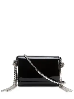 Alexandre Vauthier patent-finish clutch bag 20560347
