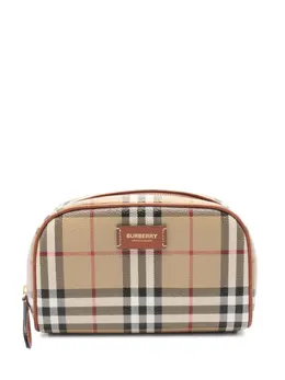 Burberry 2010s check-patterned makeup bag 30454930