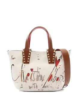 Christian Louboutin 2020s large Cabata graffiti tote bag 30294743