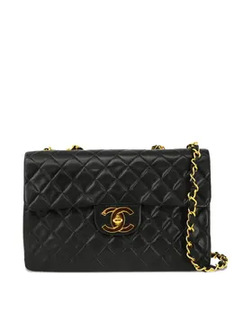Chanel 1995 maxi Classic Flap leather shoulder bag 30678194