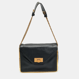 Chloe Black Leather Medium Sally Flap Shoulder Bag 1166119
