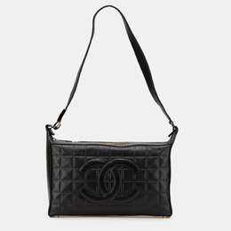 Chanel Black CC Choco Bar Lambskin Shoulder Bag 1165642