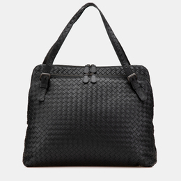 Bottega Veneta Black Nappa Intrecciato Business Bag 1164978