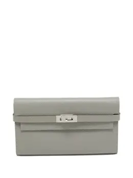 Hermes Kelly To Go grain-textured flap clutch 30332829