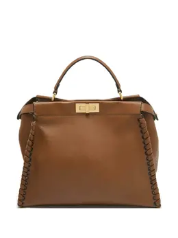 Fendi large Peekaboo leather tote bag 30323026