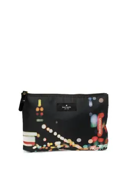Kate Spade graphic-print clutch bag 30318398