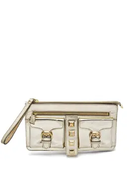 Gucci metallic studded clutch bag 24477204