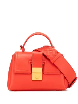 Bottega Veneta 2012-2025 Mini Nappa Piazza Top Handle satchel 30901180