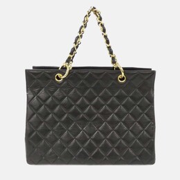 Chanel Timeless Black Leather Lambskin Tote Bag 1166186