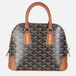 Goyard Tan Black Goyardine Canvas Mini Vendome bag 1167196