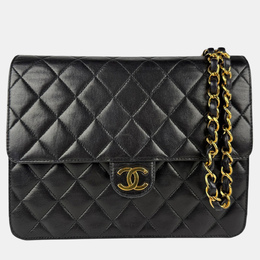 Chanel Quilted CC Black Leather Flap Bag 1166229