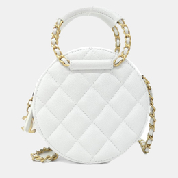 Chanel In The Loop White Leather Shoulder Bag 1166206