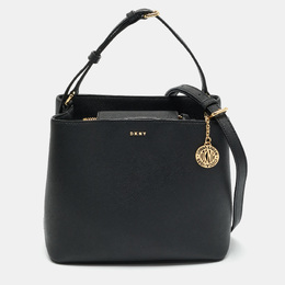 DKNY Black Leather Bryant Park Bucket Bag 1165711