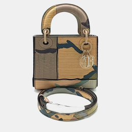 Christian Dior Mulicolor Leather Mini Lady Christian Dior Tote Bag 945810