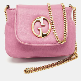 Gucci Pink Leather Small 1973 Chain Crossbody Bag 1165115