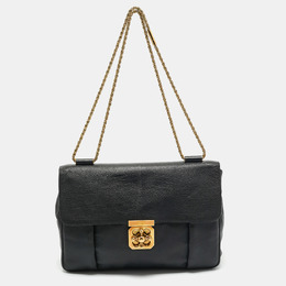 Chloe Black Leather Large Elsie Shoulder Bag 1165881