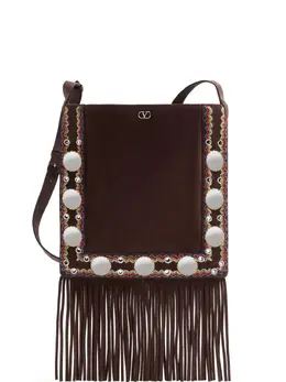 Valentino Garavani Nellcôte fringed cross body bag 29537715