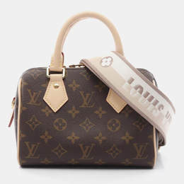 Louis Vuitton Speedy Bandouliere 20 Beige Monogram Canvas Top Handle Bag 1167735