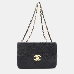 Chanel Flap Black Lambskin Shoulder Bag 1167603