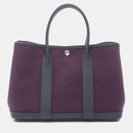 Hermes Garden Party TPM Cassis Negonda Leather Tote Bag 1167682