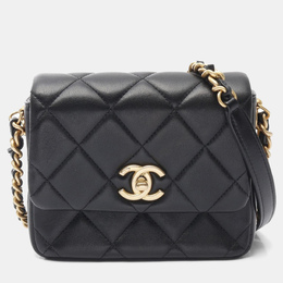 Chanel Side Note Leather Black Shoulder Bag 1167665