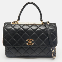 Chanel Black Quilted Leather Medium Trendy CC Flap Bag 1161011