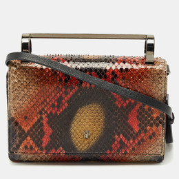 CH Carolina Herrera Multicolor Python Insignia Top Handle Bag 1166847
