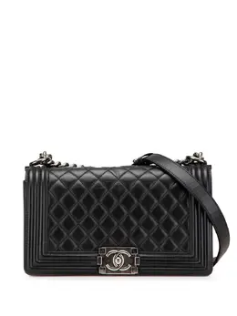 Chanel 2013-2014 Old Medium Quilted Lambskin Boy Flap crossbody bag 30908409