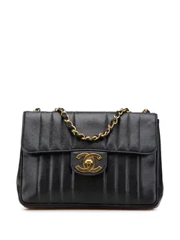 Chanel 1991-1994 Jumbo XL Caviar Mademoiselle Flap shoulder bag 30914786