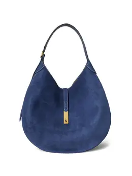 Polo Ralph Lauren Polo ID suede half-moon shoulder bag 30856415