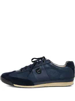 Balmain logo-plaque leather sneakers 30310828