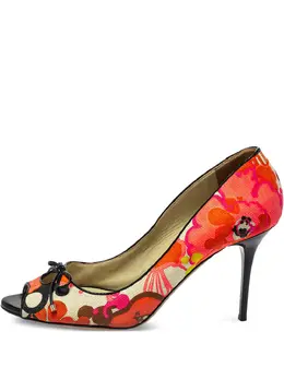Jimmy Choo 95mm floral-print leather pumps 30327988