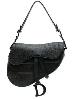 Christian Dior 2019 Oblique Embossed Calfskin Saddle Bag shoulder bag 30905600