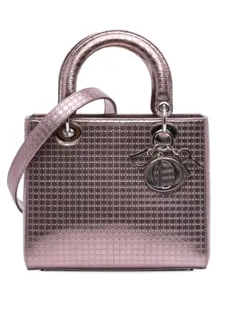 Christian Dior 2016 Medium Metallic Patent Microcannage Lady Dior satchel 30911520