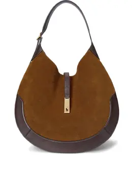 Polo Ralph Lauren Polo ID leather half-moon shoulder bag 30856438