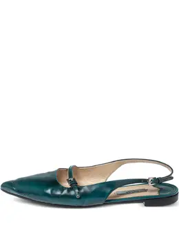 Prada leather flat pumps 30320999