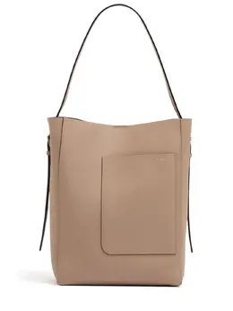 Valextra Medium Bucket Leather Shoulder Bag 82iwaa012-tvnb0