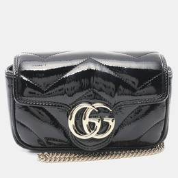 Gucci GG Marmont Super Leather Black Shoulder Bag 1168062