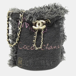 Chanel Denim Mood Bucket Shoulder Bag 1168070