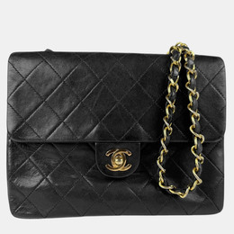 Chanel Flap Black Lambskin Shoulder Bag 1167999