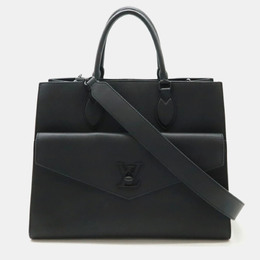 Louis Vuitton Lockme MM Noir Leather Tote Bag 1167973