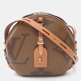 Louis Vuitton Boite Chapeau Souple Brown Coated Canvas Leather Shoulder Bag 1168002